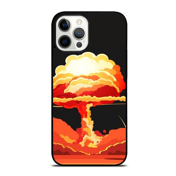 Explosive Atomic Bomb Black BG iPhone Case - Picture 1 of 1